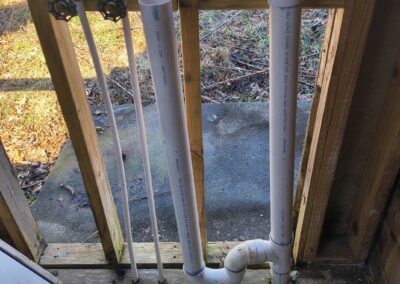 Interior washer dryer hookups of 28 Pearl Street, Black Mountain NC